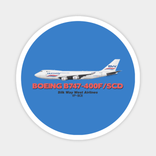 Boeing B747-400F/SCD - Silk Way West Airlines Magnet